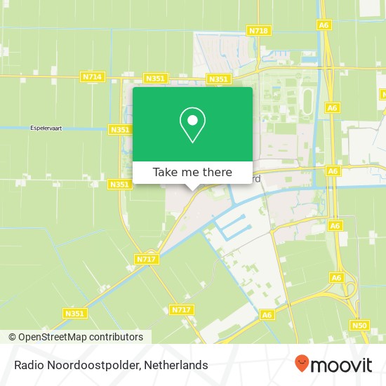 Radio Noordoostpolder kaart