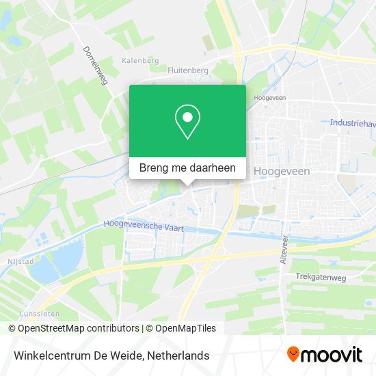 Winkelcentrum De Weide kaart