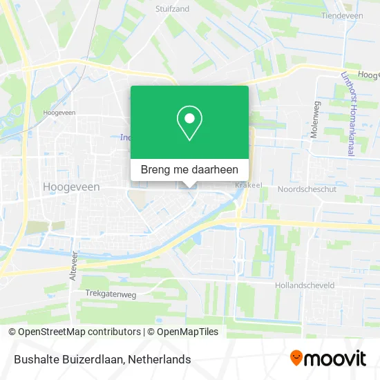 Bushalte Buizerdlaan kaart