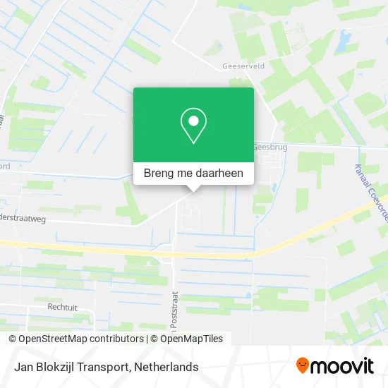 Jan Blokzijl Transport kaart