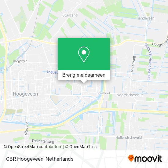 CBR Hoogeveen kaart