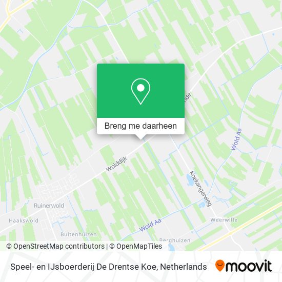 Speel- en IJsboerderij De Drentse Koe kaart