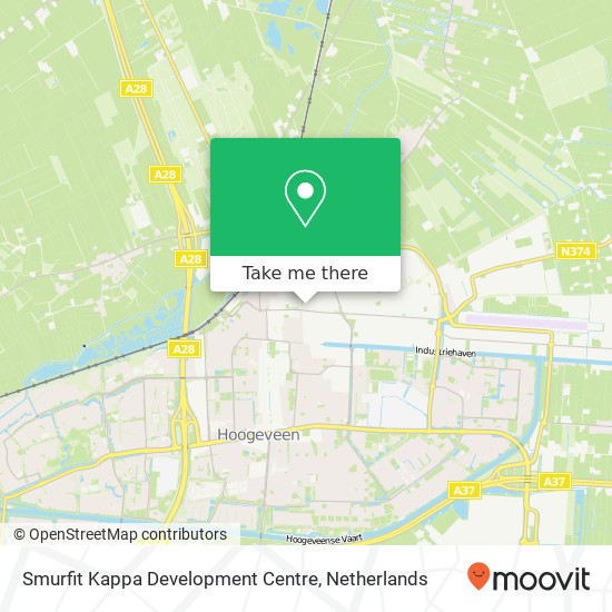 Smurfit Kappa Development Centre kaart