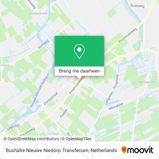 Bushalte Nieuwe Niedorp Transferium kaart