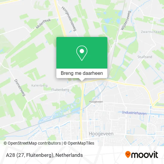 A28 (27, Fluitenberg) kaart