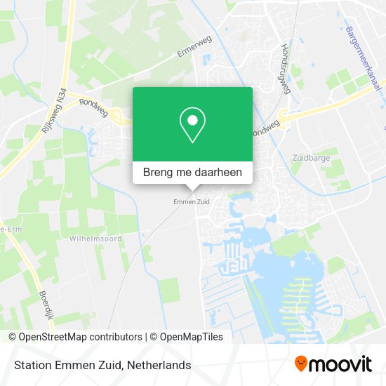 Station Emmen Zuid kaart