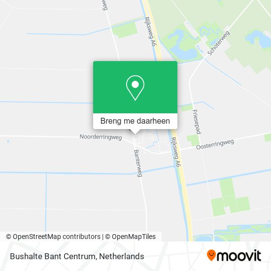 Bushalte Bant Centrum kaart
