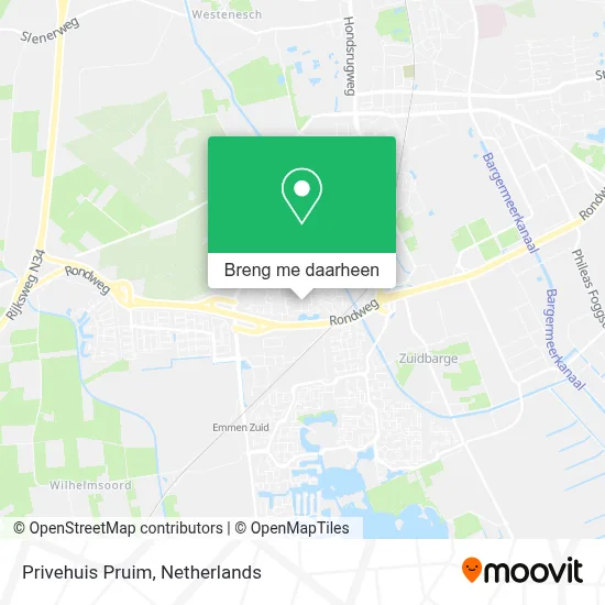 Privehuis Pruim kaart