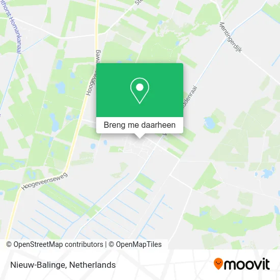 Nieuw-Balinge kaart