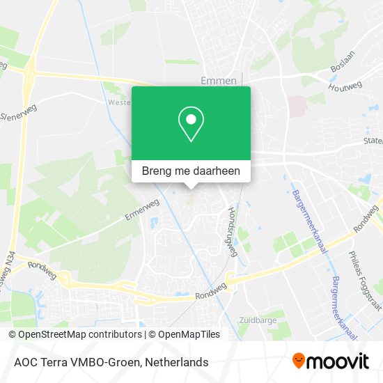 AOC Terra VMBO-Groen kaart