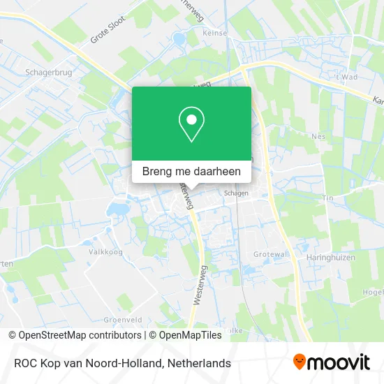 ROC Kop van Noord-Holland kaart