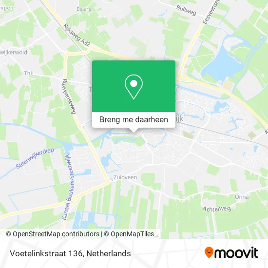 Voetelinkstraat 136 kaart