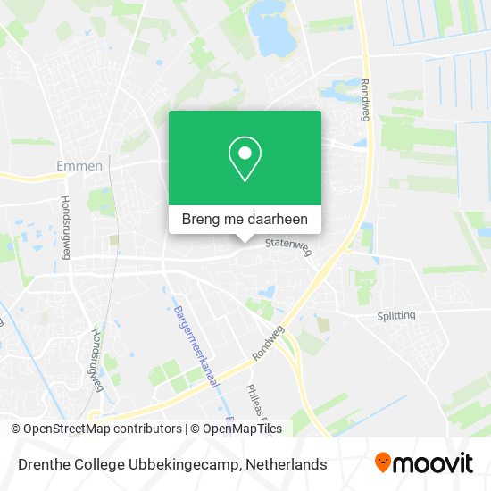 Drenthe College Ubbekingecamp kaart