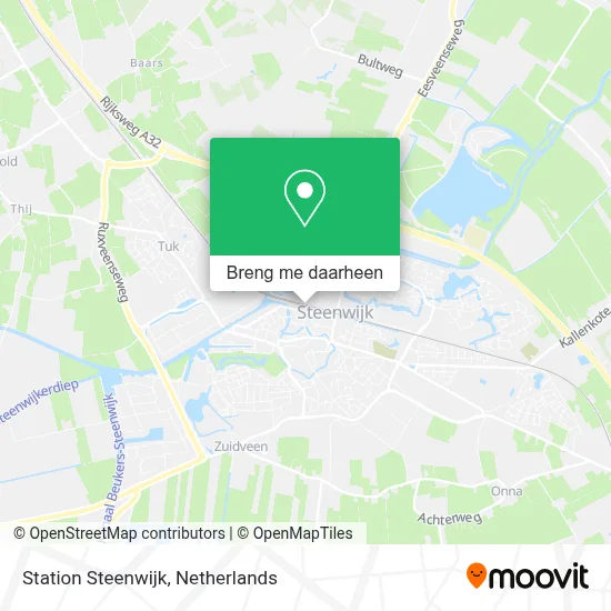 Station Steenwijk kaart