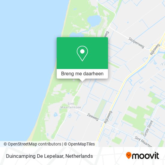Duincamping De Lepelaar kaart