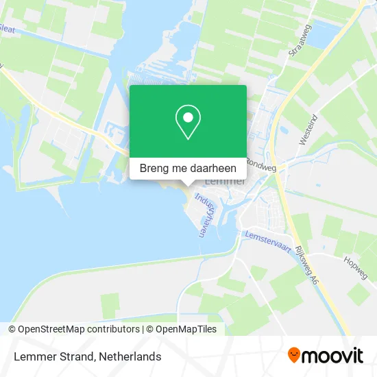 Lemmer Strand kaart