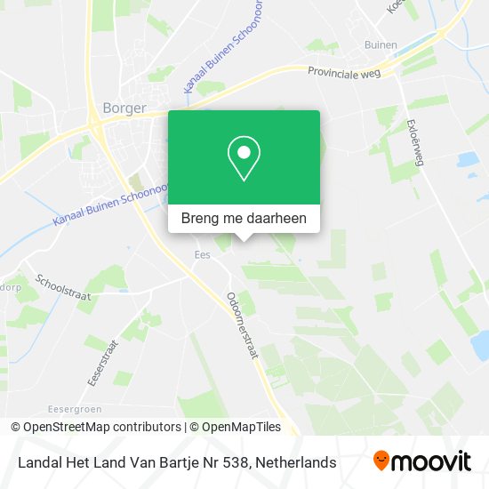 Landal Het Land Van Bartje Nr 538 kaart