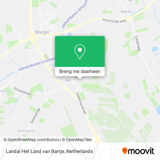 Landal Het Land van Bartje kaart