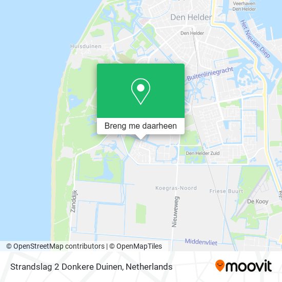 Strandslag 2 Donkere Duinen kaart