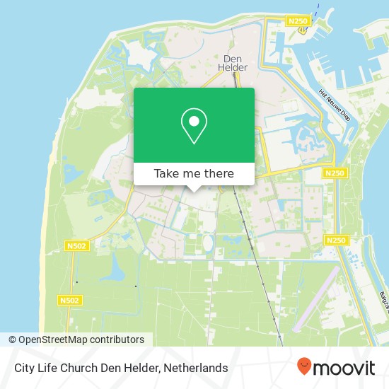 City Life Church Den Helder kaart