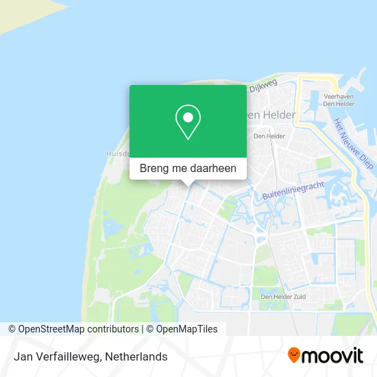 Jan Verfailleweg kaart