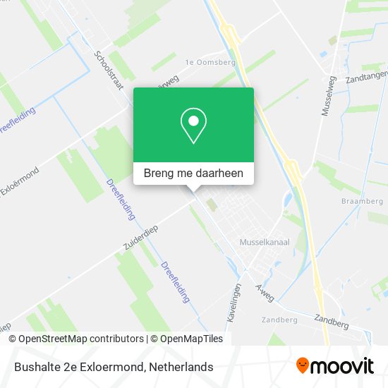 Bushalte 2e Exloermond kaart