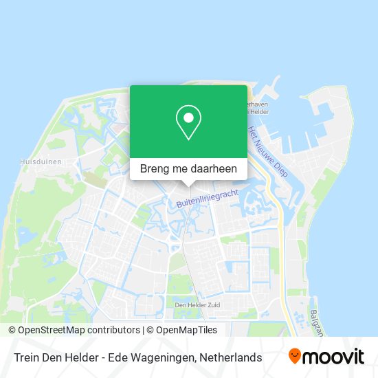 Trein Den Helder - Ede Wageningen kaart