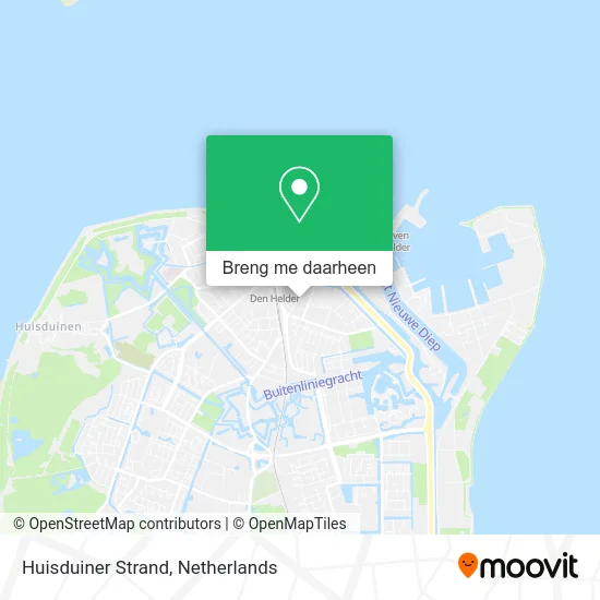 Huisduiner Strand kaart