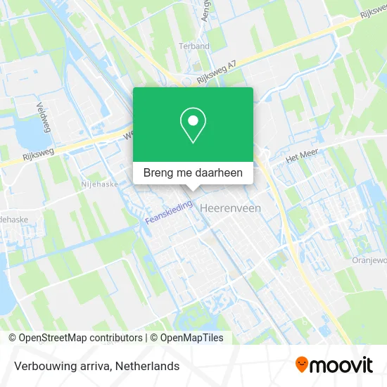 Verbouwing arriva kaart