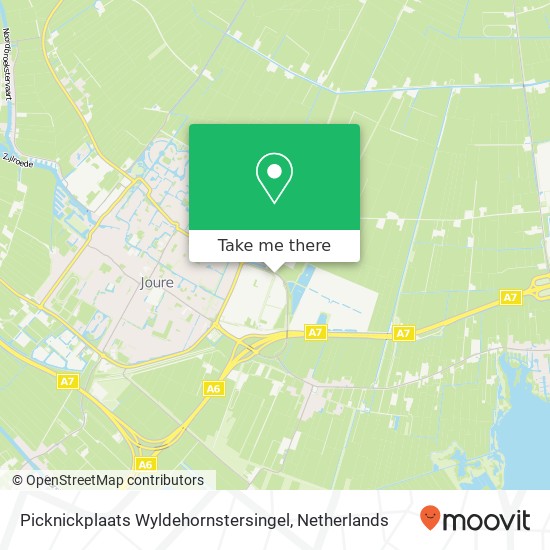 Picknickplaats Wyldehornstersingel kaart