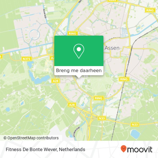 Fitness De Bonte Wever kaart