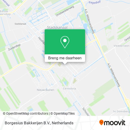 Borgesius Bakkerijen B.V. kaart