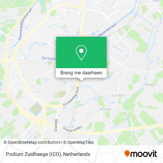 Podium Zuidhaege  (ICO) kaart