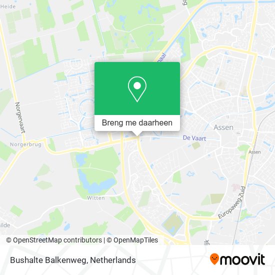 Bushalte Balkenweg kaart