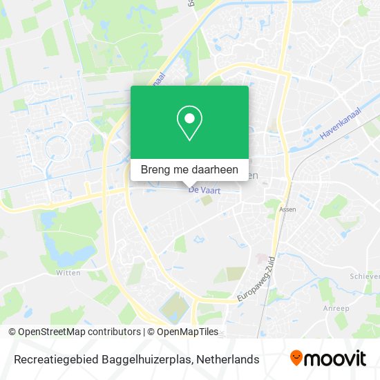 Recreatiegebied Baggelhuizerplas kaart