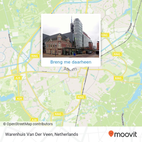 Warenhuis Van Der Veen kaart