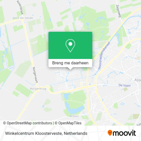 Winkelcentrum Kloosterveste kaart