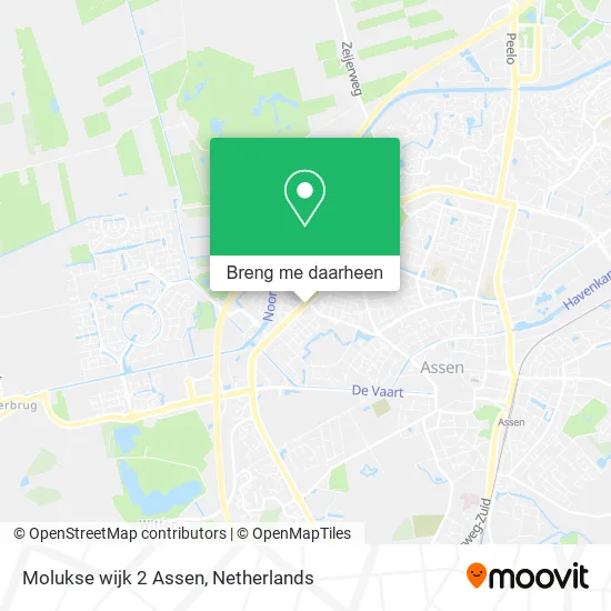 Molukse wijk 2 Assen kaart