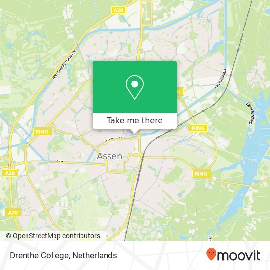 Drenthe College kaart