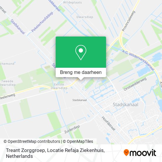 Treant Zorggroep, Locatie Refaja Ziekenhuis kaart