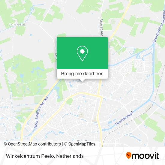 Winkelcentrum Peelo kaart