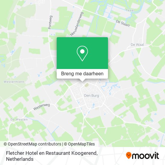Fletcher Hotel en Restaurant Koogerend kaart
