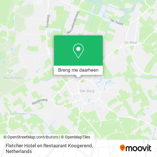 Fletcher Hotel en Restaurant Koogerend kaart