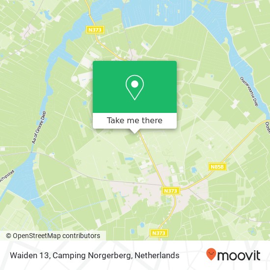 Waiden 13, Camping Norgerberg kaart