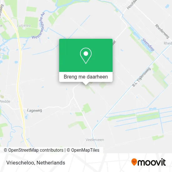 Vriescheloo kaart