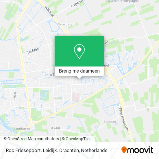 Roc Friesepoort, Leidijk. Drachten kaart