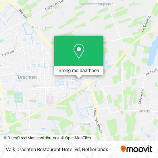 Valk Drachten Restaurant Hotel vd kaart