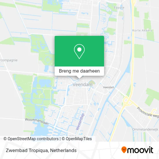 Zwembad Tropiqua kaart