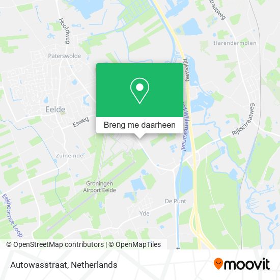 Autowasstraat kaart