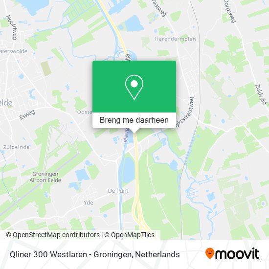 Qliner 300 Westlaren - Groningen kaart